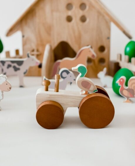 QToys Australia (USA) Farm Animals & Tractor Set