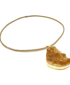 Orange Citrine Cluster Pendant