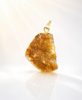 Orange Citrine Cluster Pendant